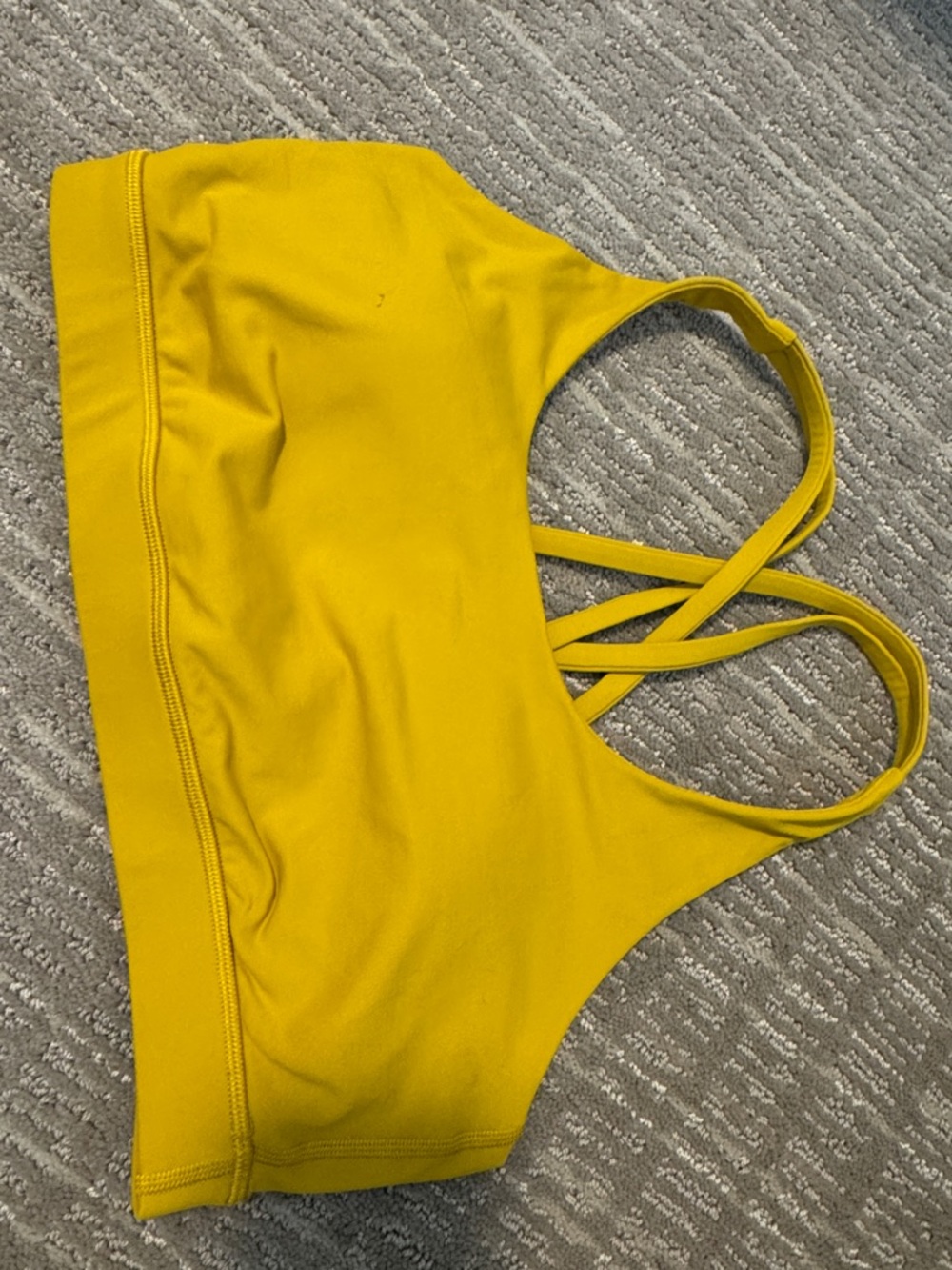 lululemon athletica Mustard Yellow Strappy Bra